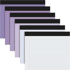 Lincia 6 Pcs 11" x 9.5" Legal Pads College Ruled Notepad Landscape Notebook by Lincia