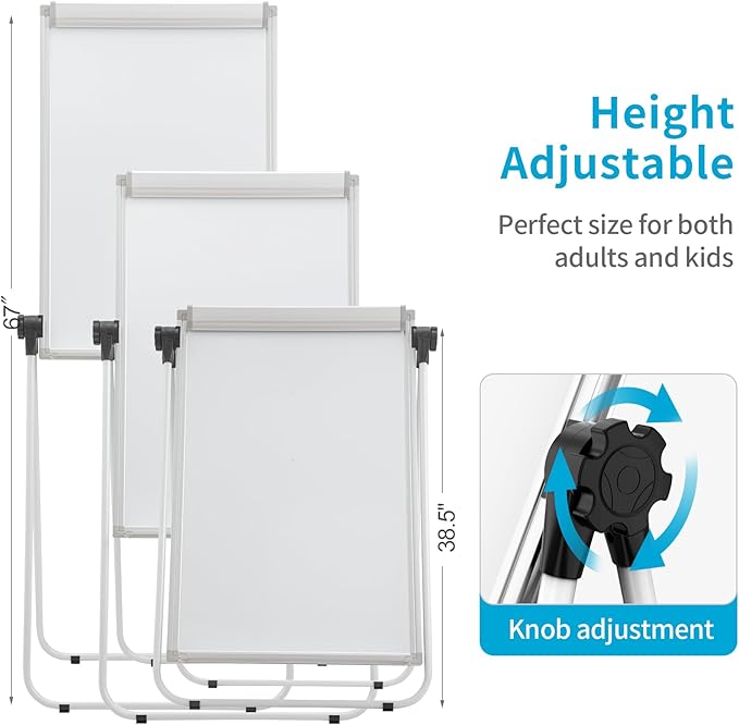 U-Stand Magnetic Whiteboard Easel 36 x 24 Inch, Double Sided Dry Erase Board - Image 2