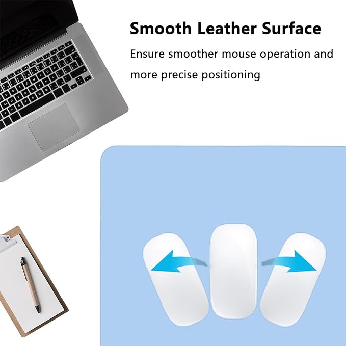 PU Leather Desk Pad Protector Gaming Mouse Pad Non Slip Desk Mat - Image 3