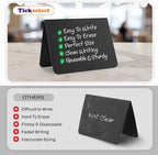 12 Pack Mini Chalkboard Signs for Food, 4”x3” Small Reusable Chalk Board Signs - Image 4