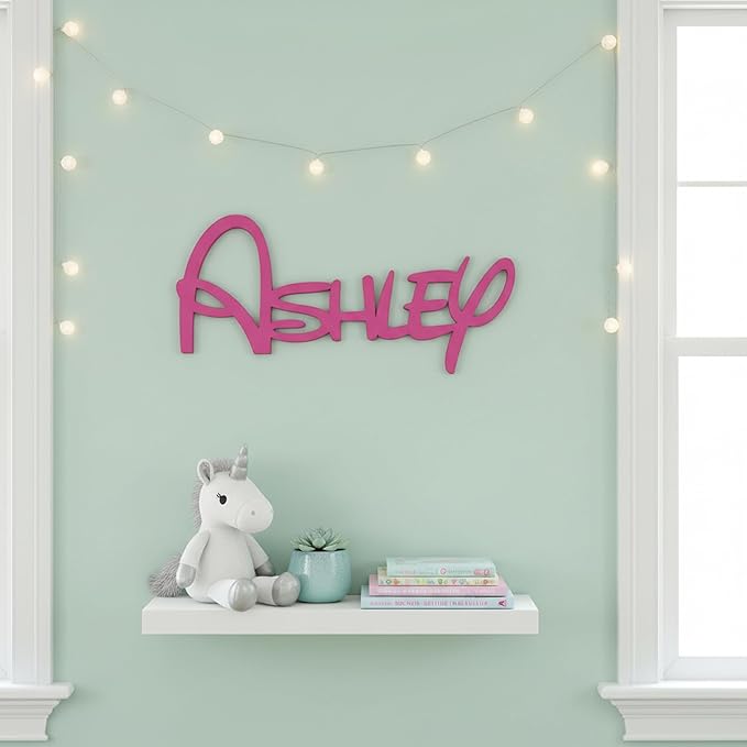 Personalized Wooden Name Sign Custom Wood Nursery Kids Room Wall Decor Plaque - Image 2