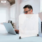 2 Pack Clamp-on Desk Privacy Panels, Frosted Acrylic Desk Dividers - Image 6