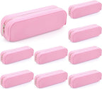 Feifeiya 8 Pcs Silicone Pencil Case Pen Zipper Pouch Bags Aesthetic Back to by Feifeiya