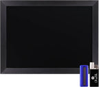 HBCY Creations 18" x 24" Rustic Black Solid Wood Frame Wall Chalkboard