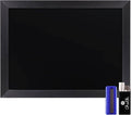 HBCY Creations 18" x 24" Rustic Black Solid Wood Frame Wall Chalkboard by HBCYCreations