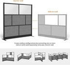 Stand Up Desk Store Expanse Modular Wall | 70'' x 70'' Wall | Expandable - Image 2