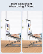 Dual USB C USB A 3.0 Hub: 4 Ports USB Hub - Image 8