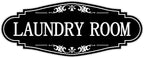 Laundry Room Door Sign for Business and Home，Self-adhesive Waterproof Cute by LUHIMO