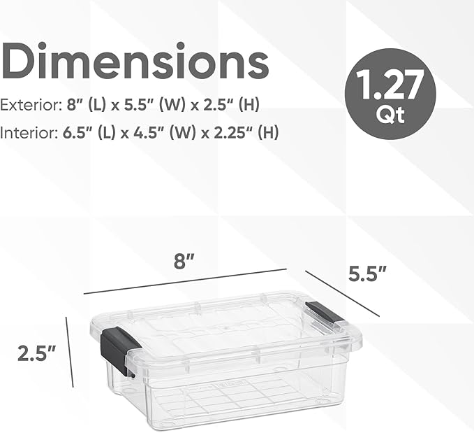 Superio Clear Storage Boxes - Image 2