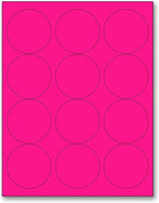 NextDayLabels - 8-1/2 x 11 Neon Color High Light Fluorescent Labels by NextDayLabels