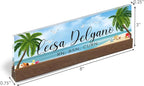 Artblox Personalized Office Desk Name Plate and Business Card Holder | Clear - Image 3