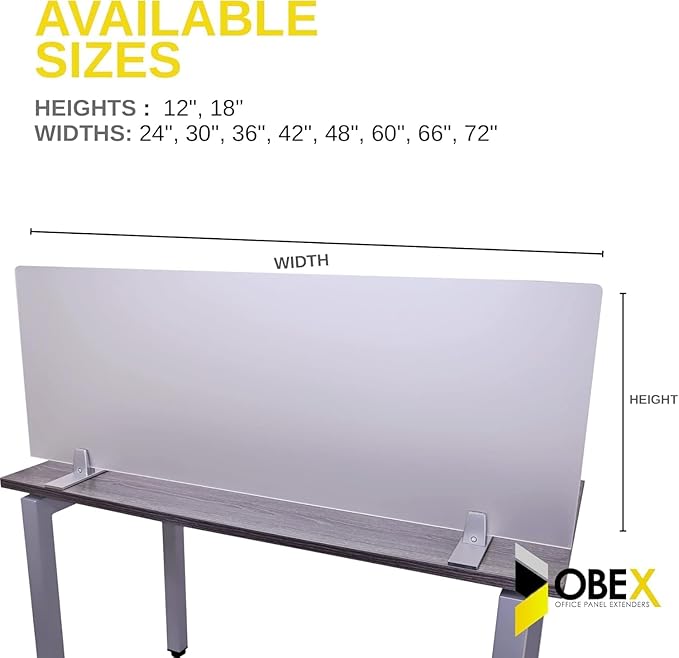 OBEX Acrylic Free Standing Screen, Divider - Image 6