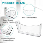 Colarr 12 Pcs Expandable Pocket Wall File Set Plastic Wall Mountable Space - Image 3