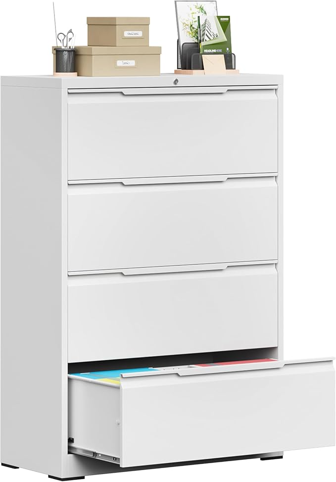 Bestoo 4-Drawer Lateral File Cabinet by Bestoo