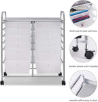 Giantex 12 Drawer Rolling Storage Cart Tools Scrapbook Paper Office School - Image 6