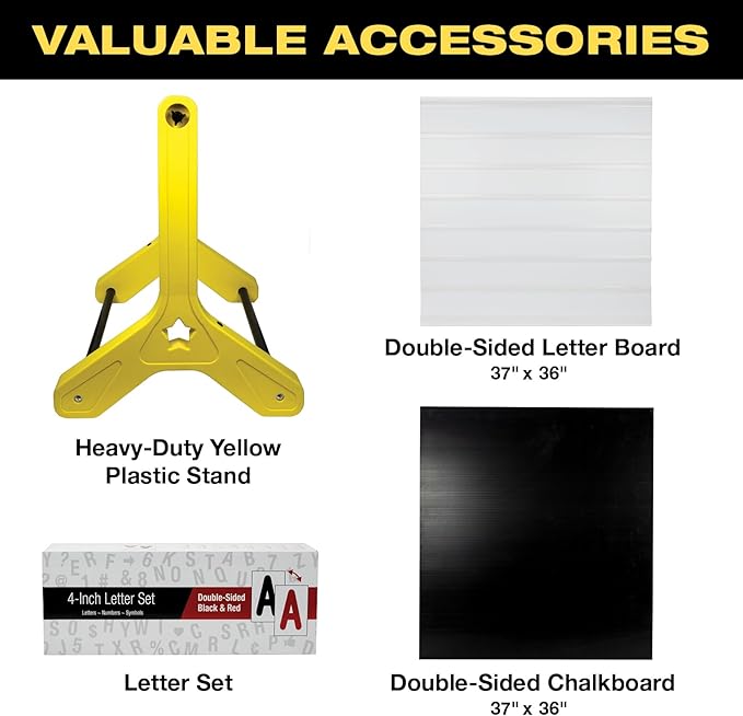 Swinging Changeable Message Sidewalk Sign 36″ x 37″ – Outdoor Advertising Sign - Image 3