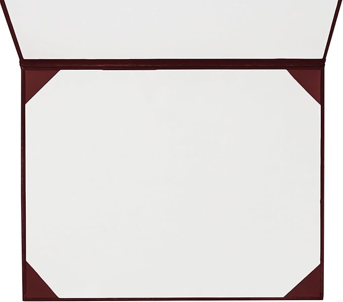 GraduationMall 8.5"x11" Smooth Padded Diploma Cover Certificate Holder Maroon - Image 4