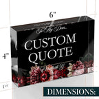 Personalized Gifts, Custom Quote Block Letter Board, Crystal-Clear Acrylic - Image 8