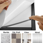 JIUYE 24Pcs 8.5x11 Magnetic Sign Holder Wall Mount, Self-Adhesive Plastic - Image 5