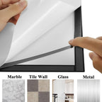 JIUYE 3Pcs Self Adhesive Magnetic Sign Holder 8.5 x 11 inches, Wall Mount - Image 5