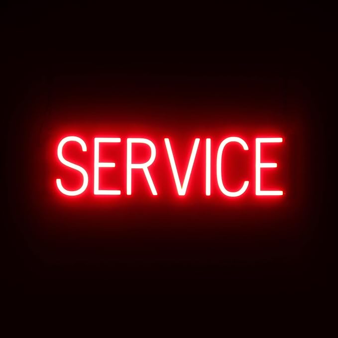 SpellBrite SERVICE Sign | Directional Sign by SpellBrite