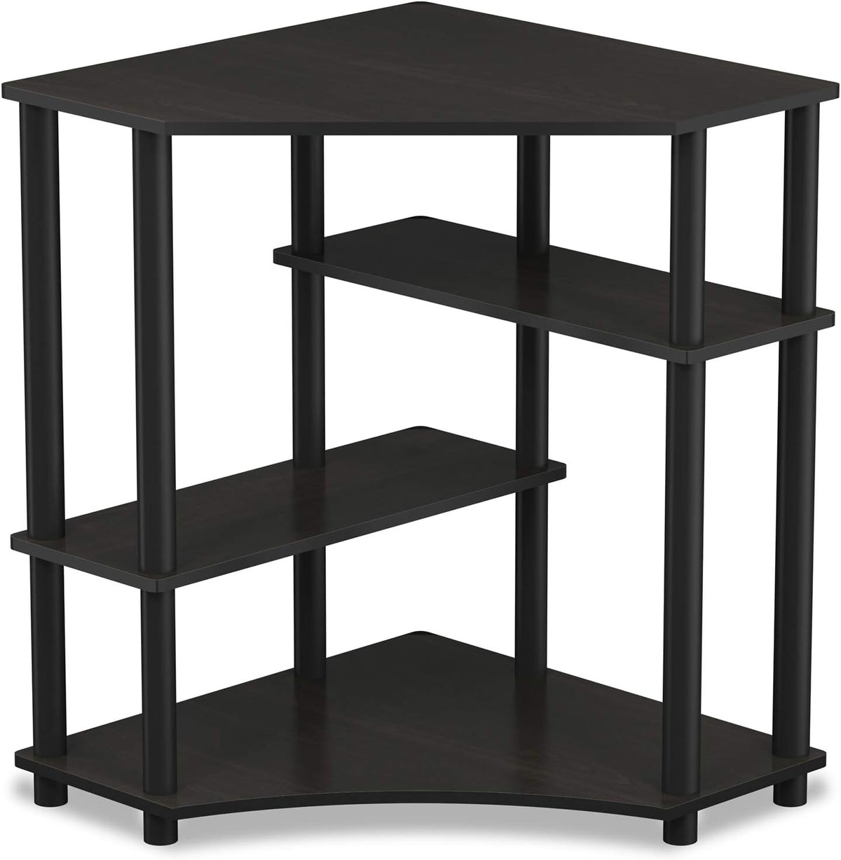 Furinno Turn-N-Tube Toolless Corner Baker Racks, Gaming Desk, Espresso