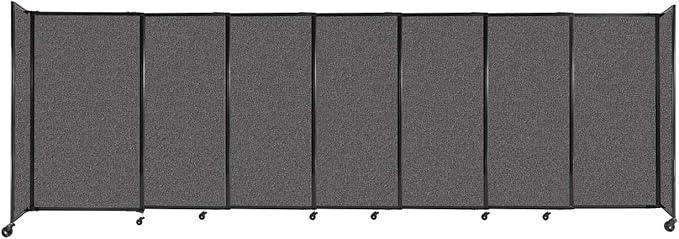 Versare Straightwall Sliding Portable Wall Partition | Freestanding Office by VERSARE