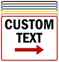 Custom Arrow Directional Sign by My Sign Center by MySignCenter