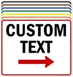 Custom Arrow Directional Sign by My Sign Center by MySignCenter