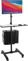Mount-It! Rolling Computer Cart on Wheels, Mobile Desk Workstation by Mount-It