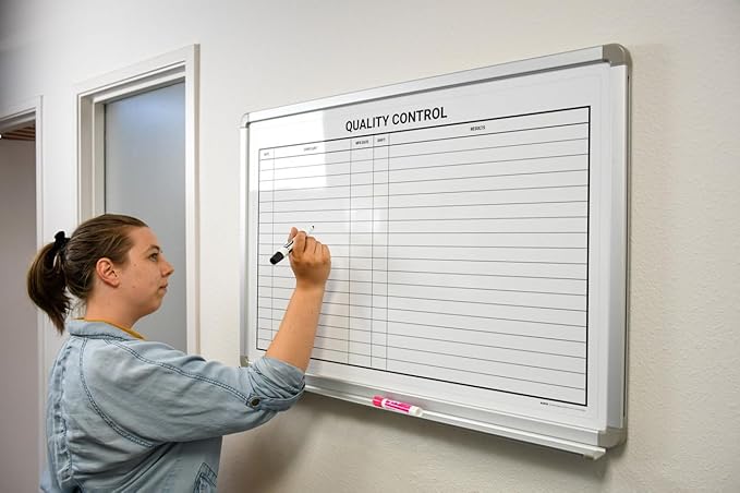 Quality Control Whiteboard 36" x 24" - Image 3