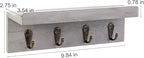 HRONRAD Rustic Key Holder for Wall, Farmhouse Wall Shelf - Image 6