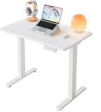 HUANUO 32" Small Electric Standing Desk Adjustable Height, 4 Memory Height by HUANUO