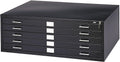 Safco 4994BLR 5-Drawer Steel Flat File; 24 x 36 Documents