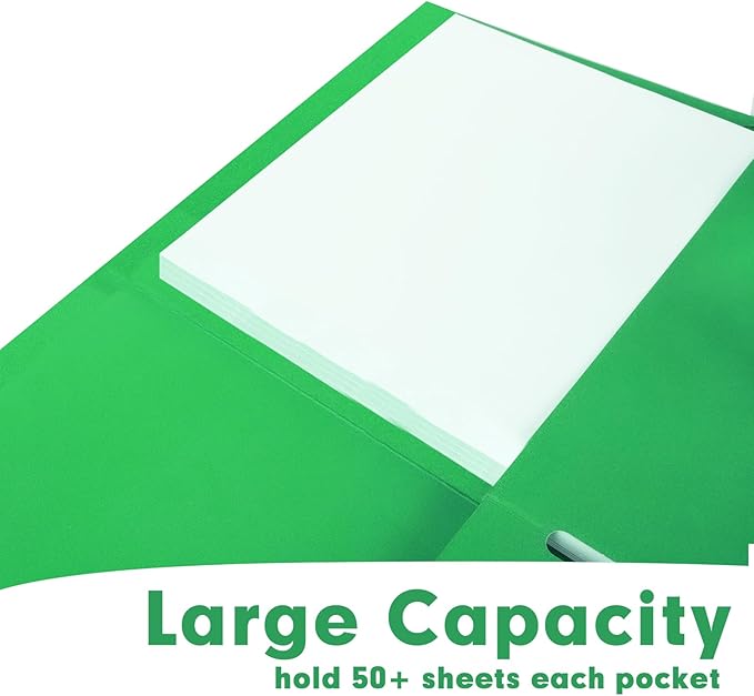 Two Pocket Folders, RAZCC 50 Pack 2 Pocket Folders Fit Letter Size Paper - Image 5