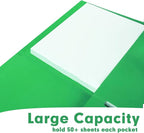 Two Pocket Folders, RAZCC 50 Pack 2 Pocket Folders Fit Letter Size Paper - Image 5