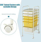 Giantex 6 Storage Drawer Cart Rolling Organizer Cart - Image 5