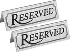 New Star Foodservice Stainless Steel Table Tent Sign, 4 by 1.5-Inch) by NewStarFoodservice