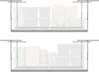 monsterrax 2-pack 4x8 overhead garage storage rack, white, main product view