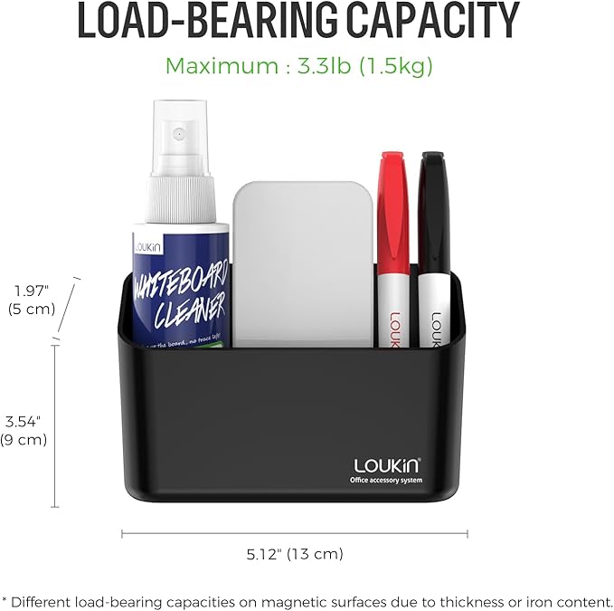 loukin Magnetic Marker Holder Set, Dry Erase Marker Holder, Dry Erase Accessory - Image 5