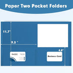 Two Pocket Folders, RAZCC 50 Pack 2 Pocket Folders Fit Letter Size Paper - Image 2