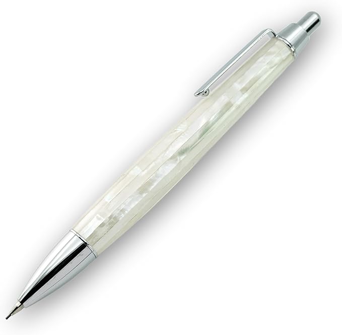 LACHIEVA LUX Mother of Pearl Mechanical Pencil 0.7mm, Elegant Metal Pencil by LACHIEVALUX
