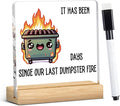 Funny Dumpster Fire Office Desk Decor, Dumpster Fire Desk Accessories Gifts by YUANHAO