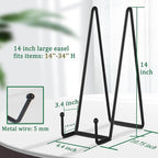 Decolore 3 Pack 14 Inch Black Plate Stand - Image 2