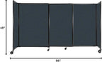 Versare Straightwall Sliding Portable Wall Partition | Freestanding Office - Image 7