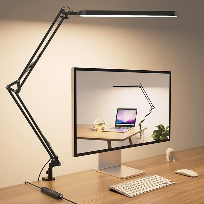 SKYLEO Desk Lamp for Home Office, Eye Comfortable LED Desk Light for Long Hours by SKYLEO