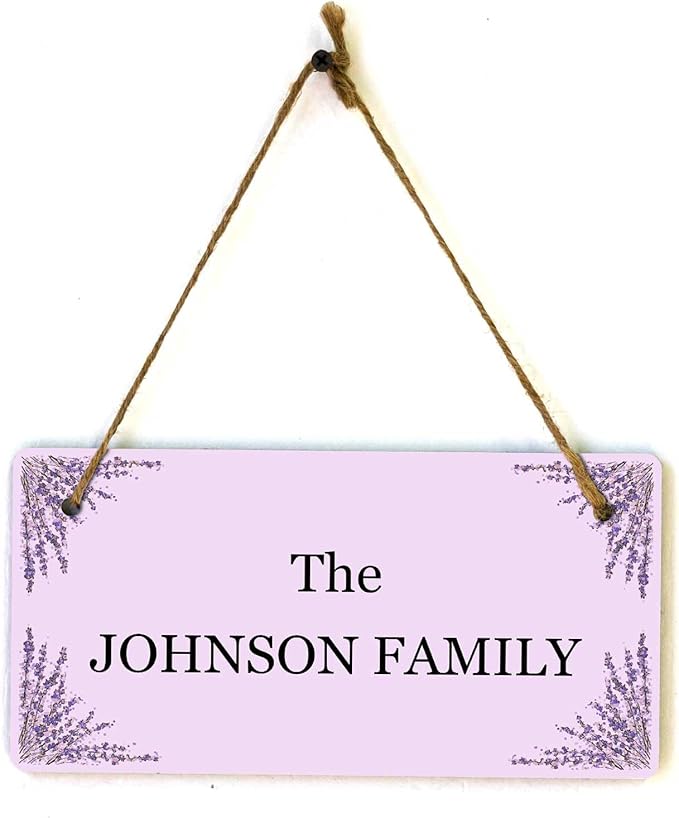 Signs ByLITA Lavender Personalized Hanging Wall or Door Sign | Custom Signage - Image 9