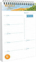 Weekly Planner Notebook, To Do List Notepad by CHARMGIFTBOX