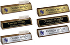 Custom Desk Wedge Name Plate by GemAwards