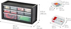 IRIS USA Small Plastic Storage Drawers, 10-Drawer - Image 4